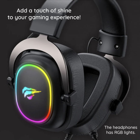 Gaming-hodetelefoner 3.5mm HAVIT H2002P, 2m, Svarte