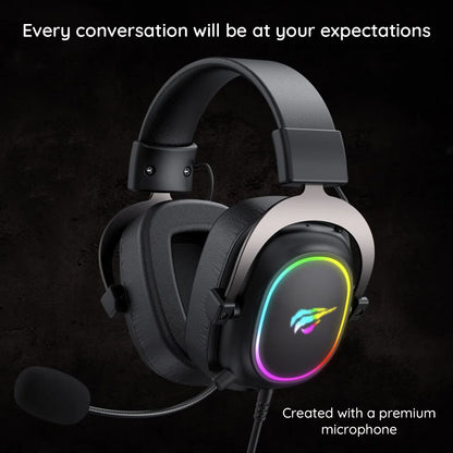 Gaming-hodetelefoner 3.5mm HAVIT H2002P, 2m, Svarte