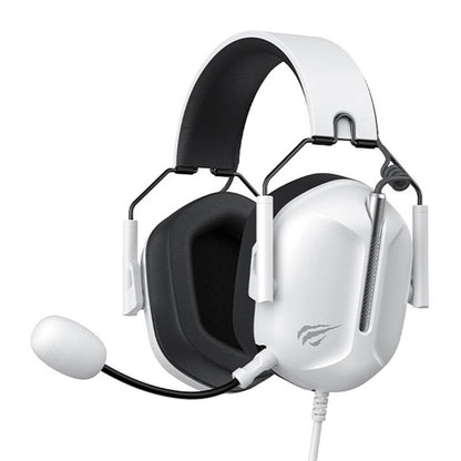 Gaminghodetelefoner 3.5mm HAVIT H2033d, 2.2m, Hvite