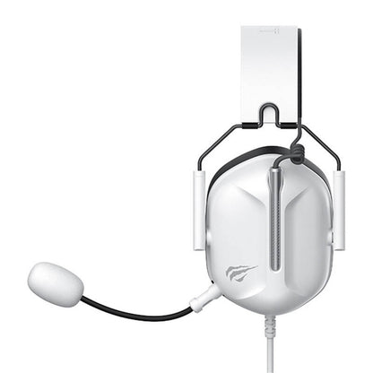 Gaminghodetelefoner 3.5mm HAVIT H2033d, 2.2m, Hvite