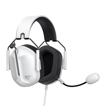 Gaminghodetelefoner 3.5mm HAVIT H2033d, 2.2m, Hvite