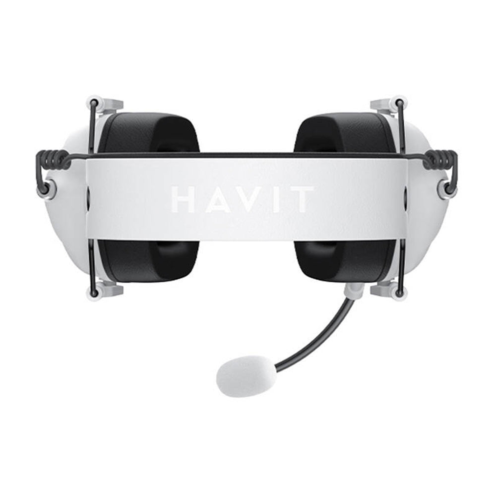 Gaminghodetelefoner 3.5mm HAVIT H2033d, 2.2m, Hvite