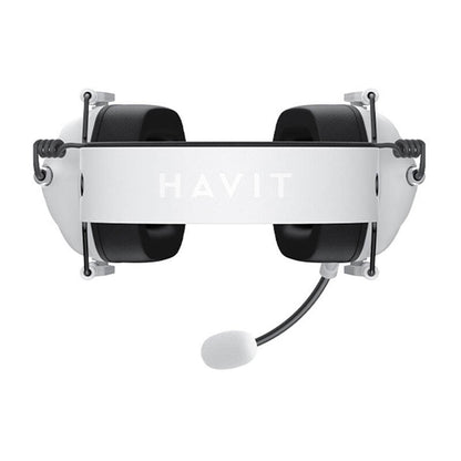Gaminghodetelefoner 3.5mm HAVIT H2033d, 2.2m, Hvite