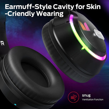 Gaming Headset 3,5 mm Monster Mission 320, RGB, 1,9 m, Svart