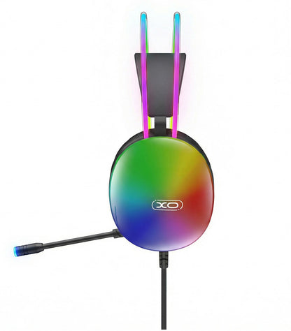 Gaming Headset 3.5mm XO Design GE11, RGB, Svart