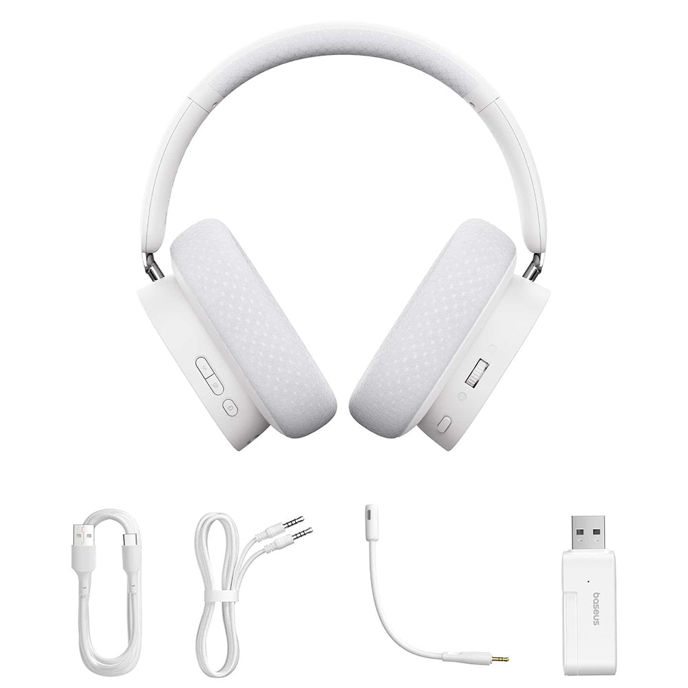 Trådløse Gaming Hodetelefoner Baseus AeQur GH02, RGB, BT / Wi-Fi / Kablet, Svarte A00050800113-Z1