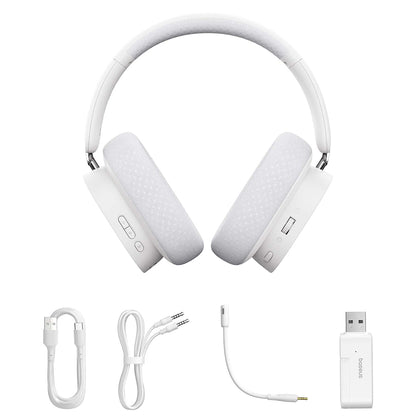 Trådløse Gaming Hodetelefoner Baseus AeQur GH02, RGB, BT / Wi-Fi / Kablet, Svarte A00050800113-Z1