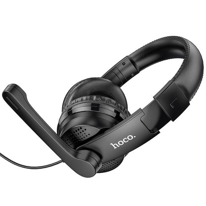 Gaming Headset 3,5 mm HOCO W103, Svart