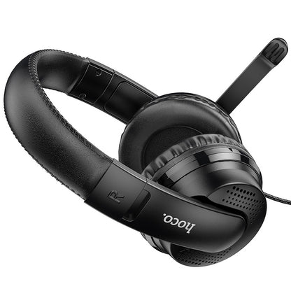 Gaming Headset 3,5 mm HOCO W103, Svart