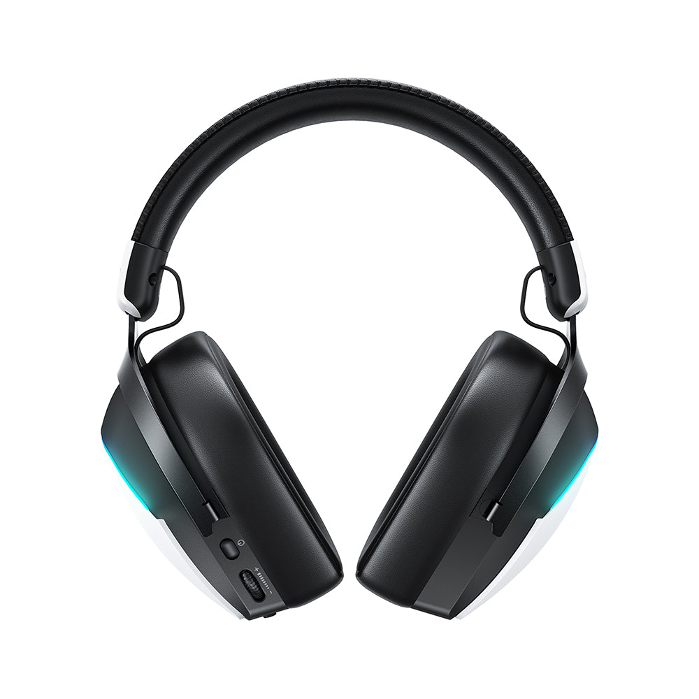 Acefast H11 trådløse gaming-hodetelefoner, RGB, BT / Wi-Fi / kablet, hvite