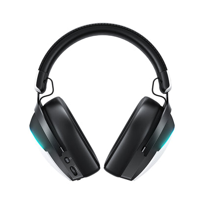 Acefast H11 trådløse gaming-hodetelefoner, RGB, BT / Wi-Fi / kablet, hvite