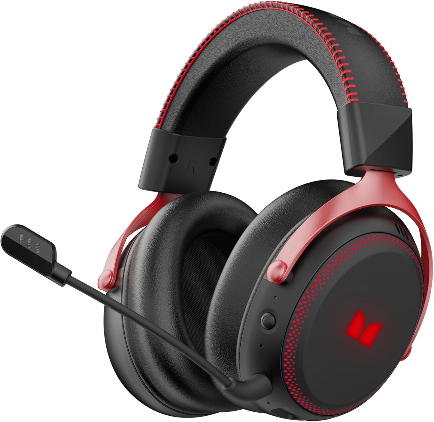 Trådløse gaminghodetelefoner Monster Mission 350, BT / Wi-Fi / Kablet, Svart