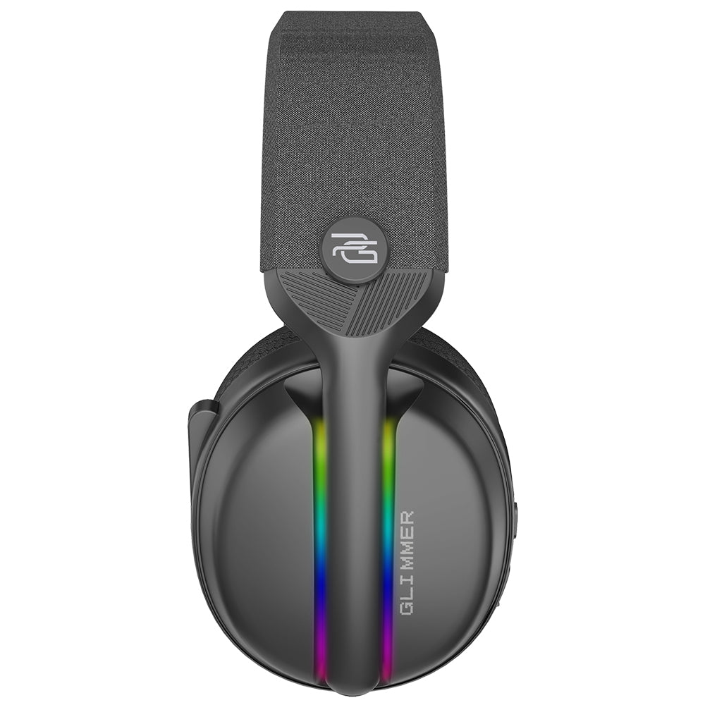Proove Glimmer trådløse gaming-hodetelefoner, RGB, BT / Wi-Fi / kablet, svarte WHGL00022001