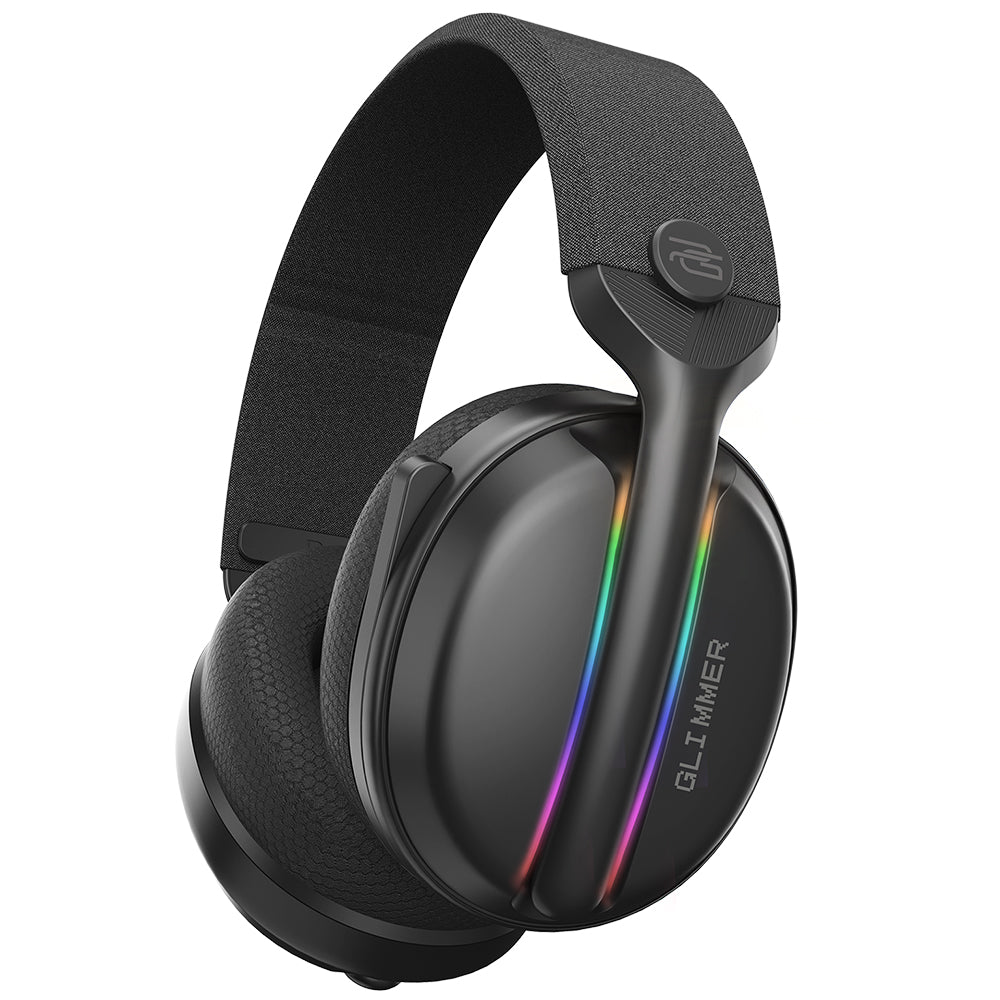 Proove Glimmer trådløse gaming-hodetelefoner, RGB, BT / Wi-Fi / kablet, svarte WHGL00022001