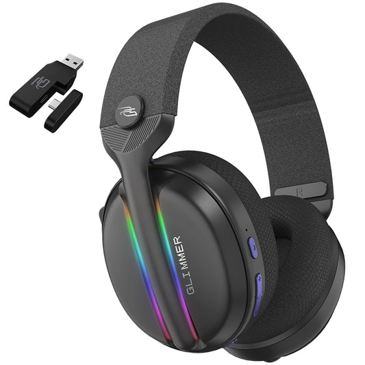Gaminghodetelefoner Proove Glimmer, RGB, BT / Wi-Fi / Kablet, Svart Lilla WHGL00022016