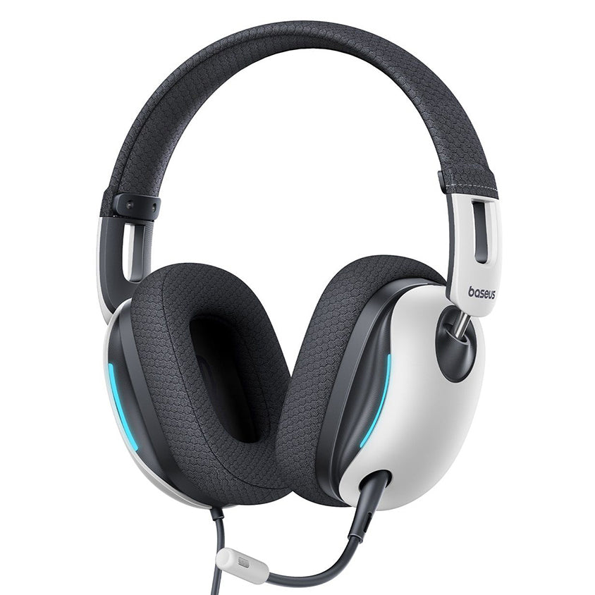 USB-A Baseus GoPlay 1+ Max hodetelefoner, hvite A00181003213-00