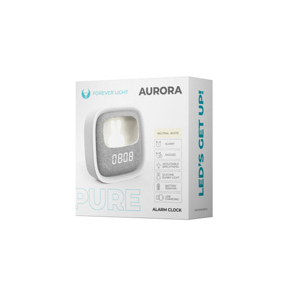 Digital klokke Forever Pure FNL-06 Aurora, hvit