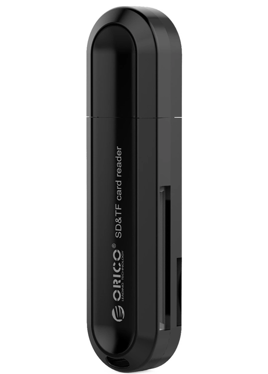 USB 3.0 Kortleser Orico CRS21, SD - microSD, Svart