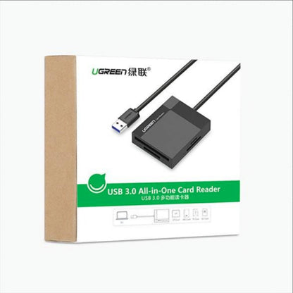 USB 3.0 Kortleser UGREEN CR125, SD - microSD - CF - MS, Svart