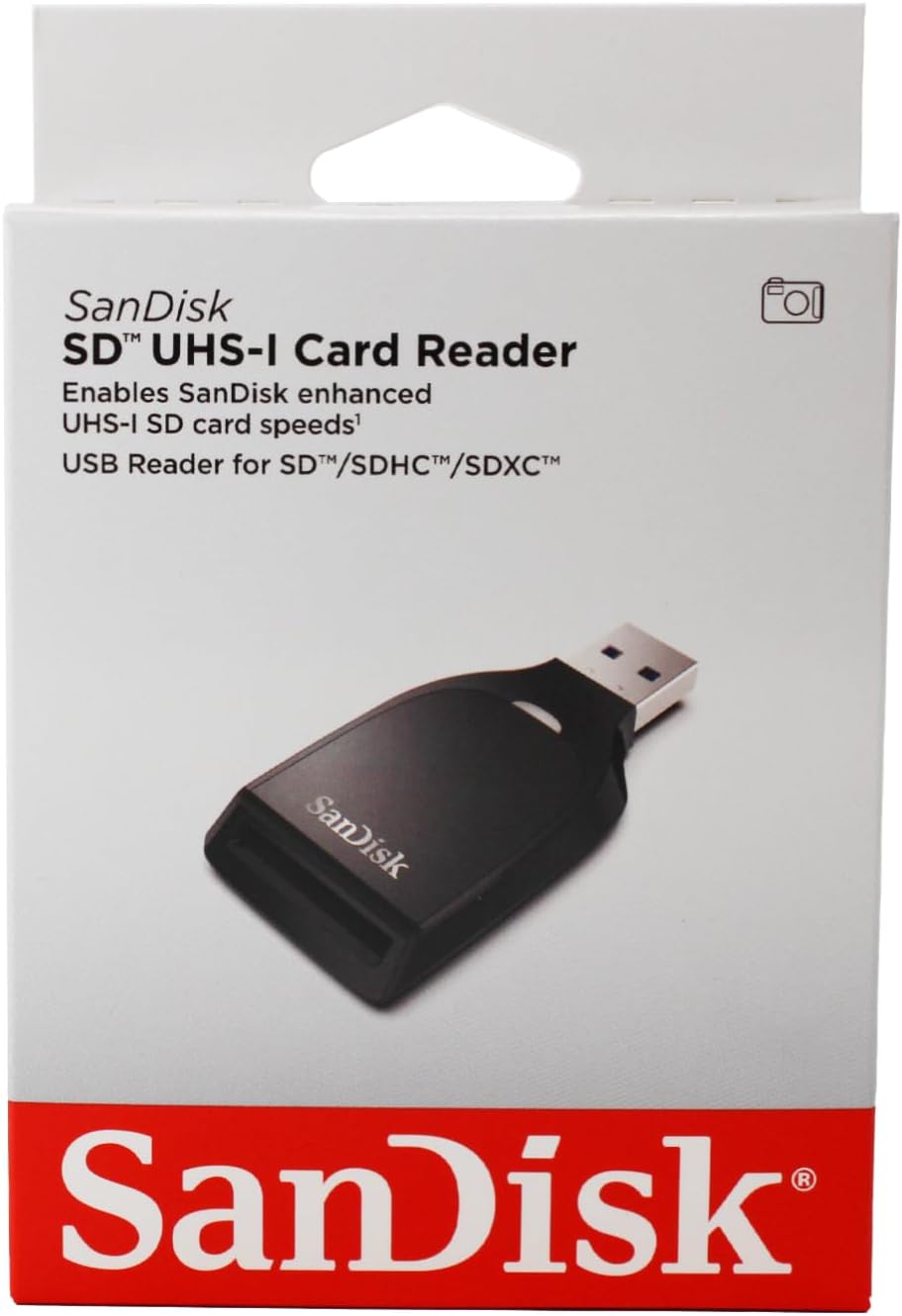 SanDisk USB 3.0 Kortleser, SD, Svart SDDR-C531-GNANN