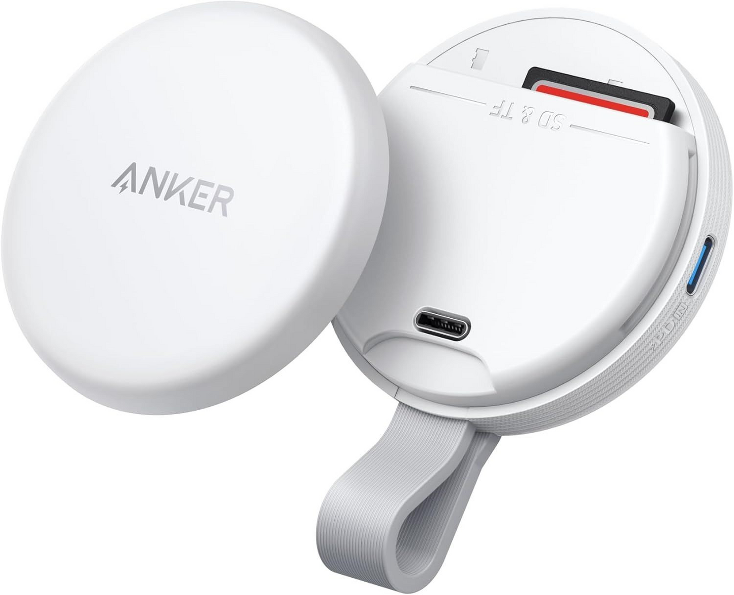 USB-C-kortleser Anker MagGo for Apple iPhone USB-C, SD - microSD, Hvit A83D1G21