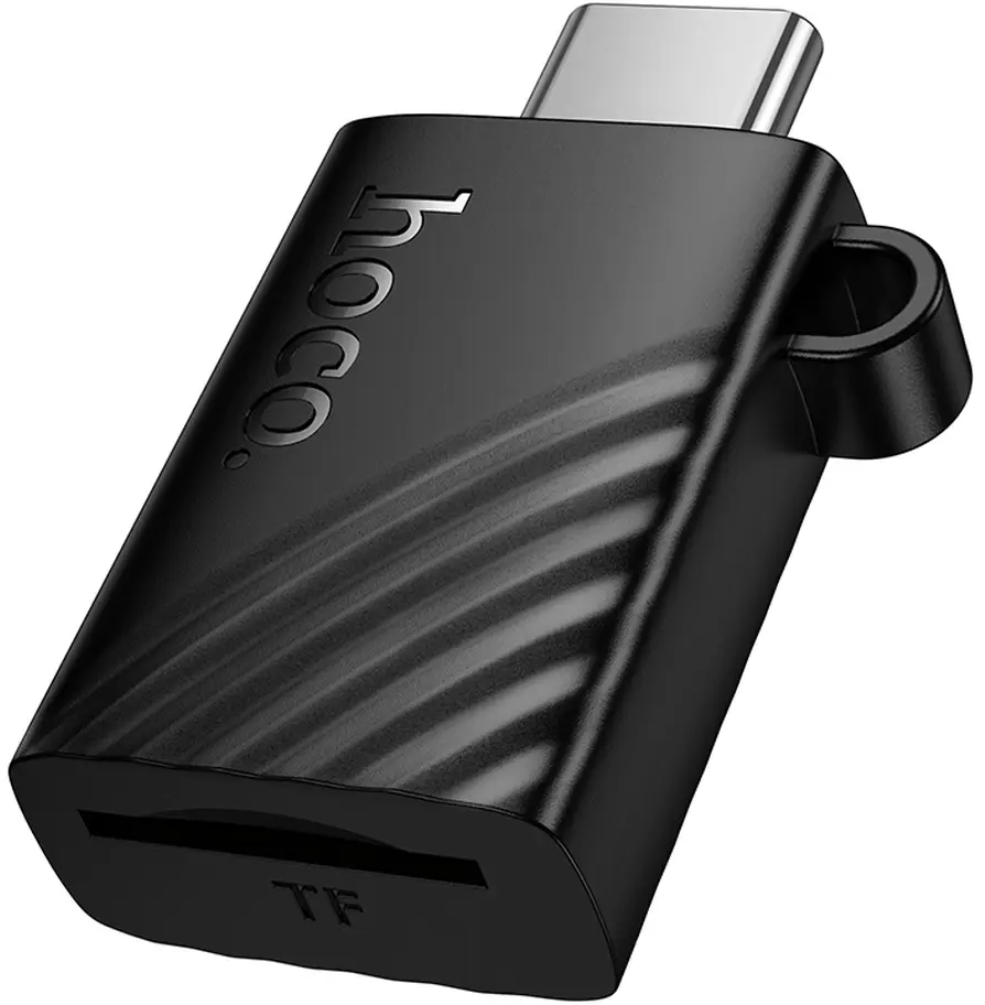 USB-C-kortleser HOCO HB53, microSD, svart