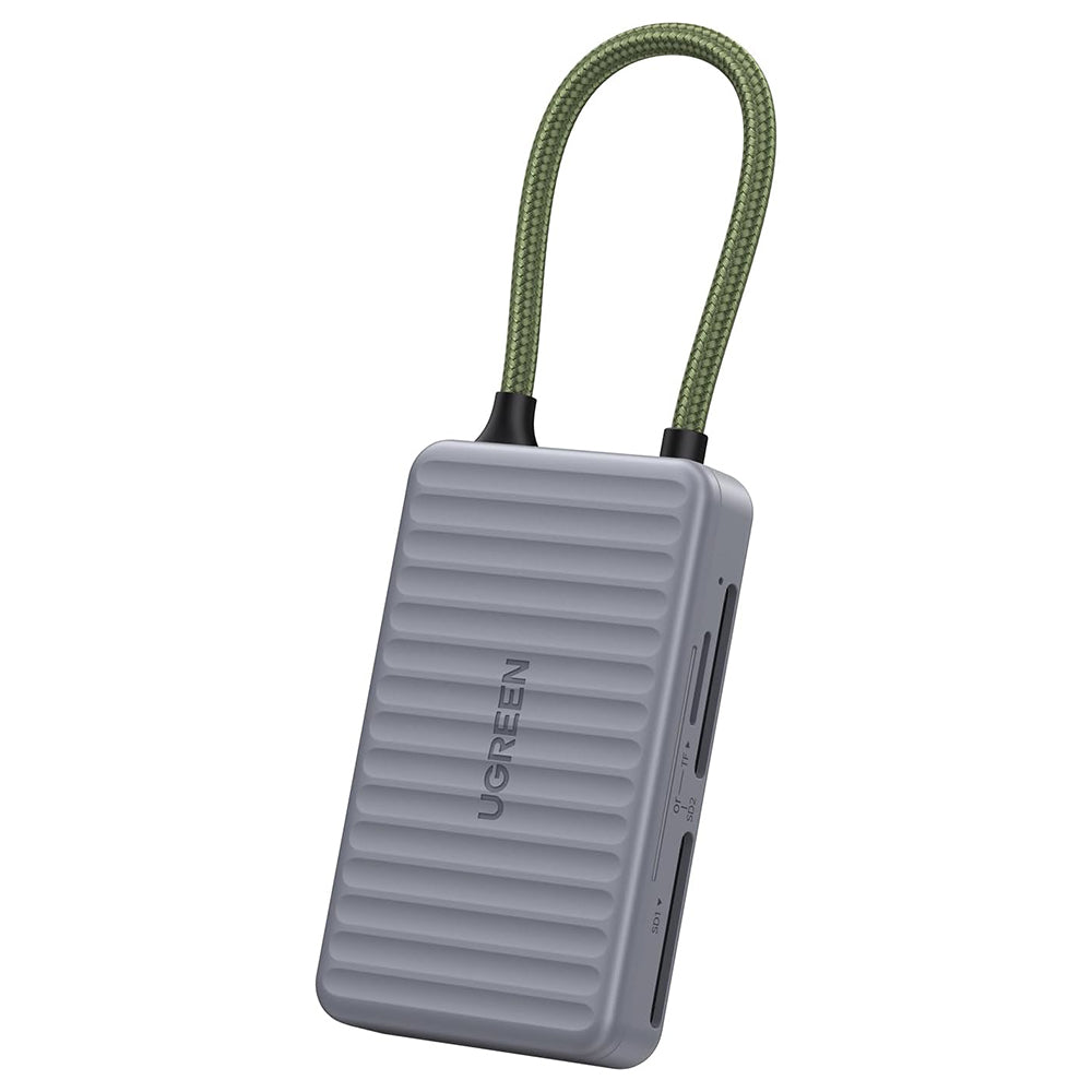 USB-C-kortleser med UGREEN 55886-organisator, 2 x SD - microSD, Grå