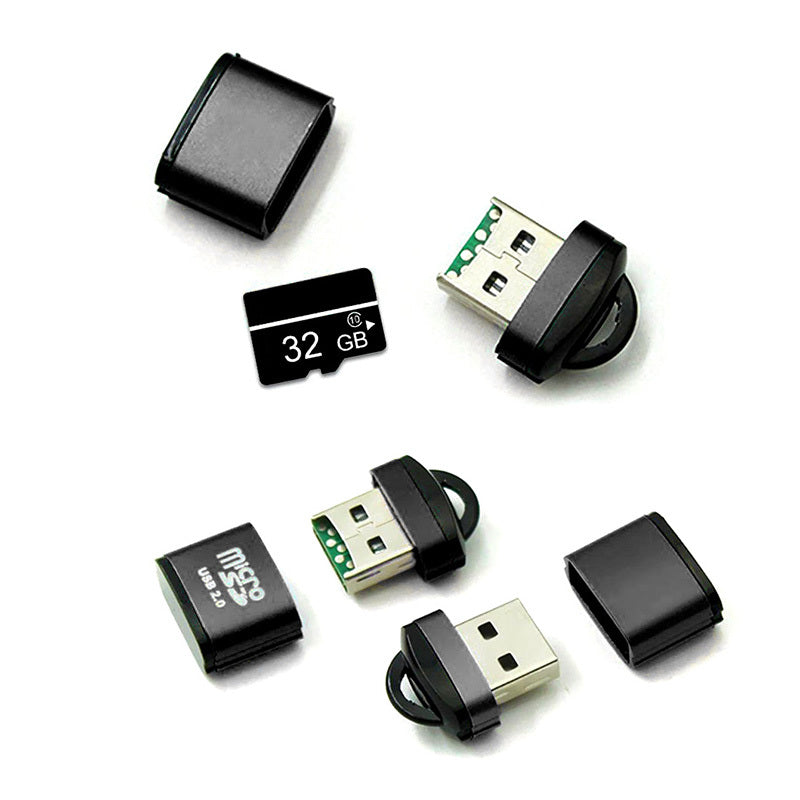 OEM CR01 USB-kortleser, microSD, svart