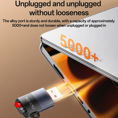 USB-kortleser 3.0 Yesido GS36, microSD, Svart