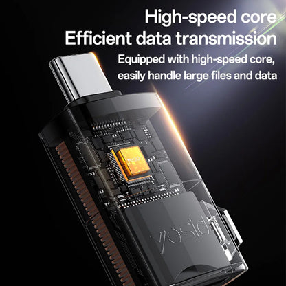 USB-kortleser Yesido GS37, microSD, Svart