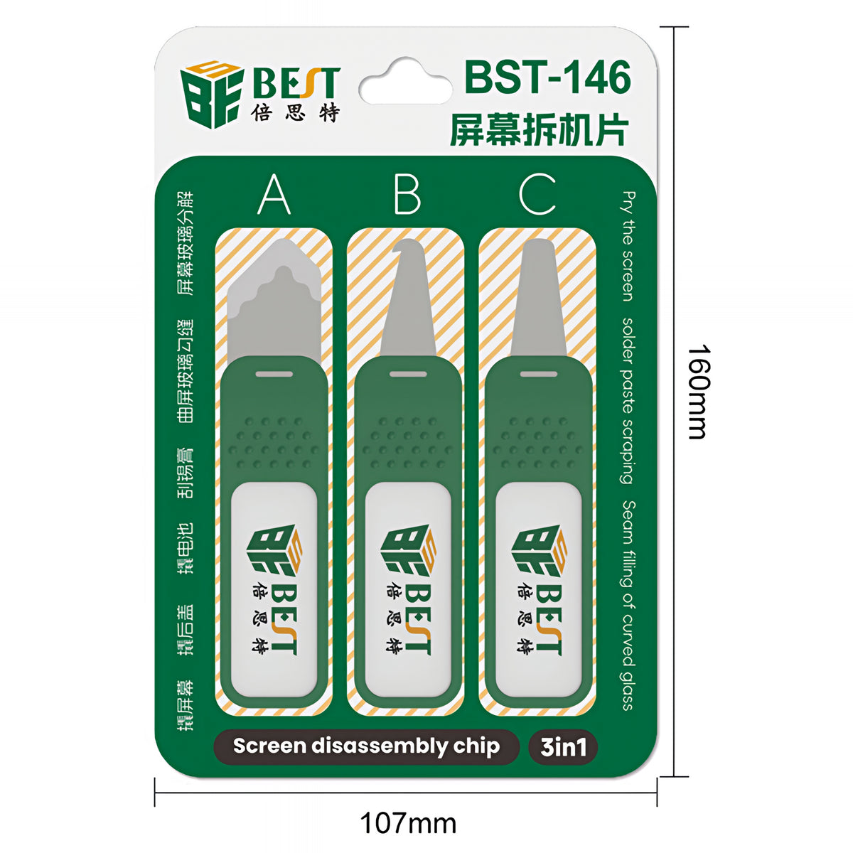 Metallklips Best BST-146, 3i1