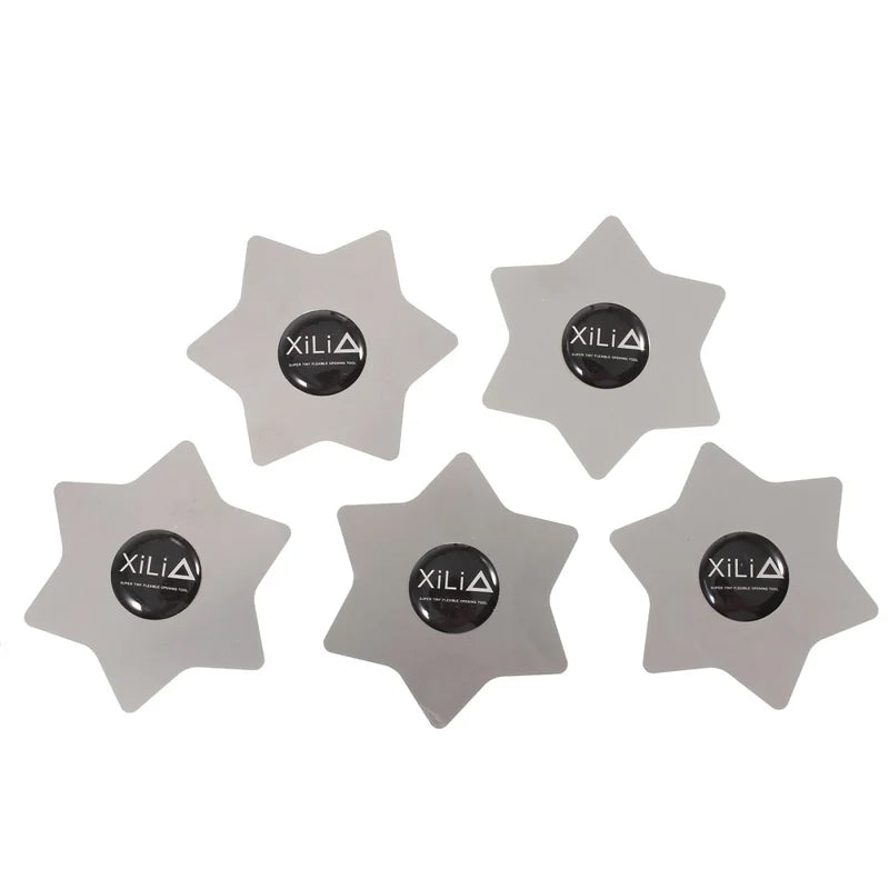 Metallklips Xili Hexagon, sett med 5 stk