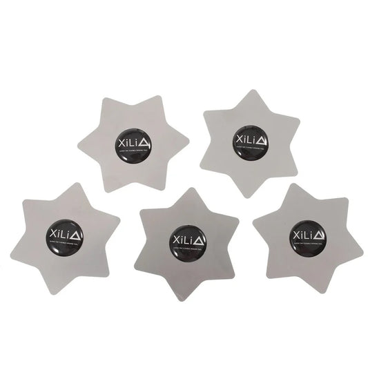 Metallklips Xili Hexagon, sett med 5 stk