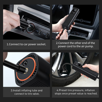 Baseus Air Pump bilkompressor, Resigilat CRCQ000001