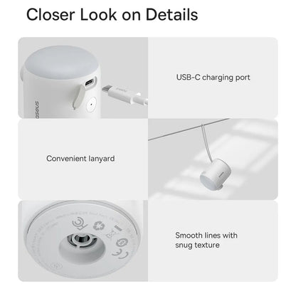 Baseus PocketGo pumpe for oppblåsbare madrasser, Hvit C11157700221-00