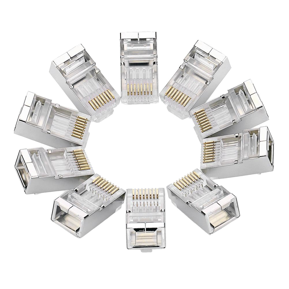 UGREEN NW111 Nettverkskontakt, RJ45, Cat6, Sett med 10 stykker