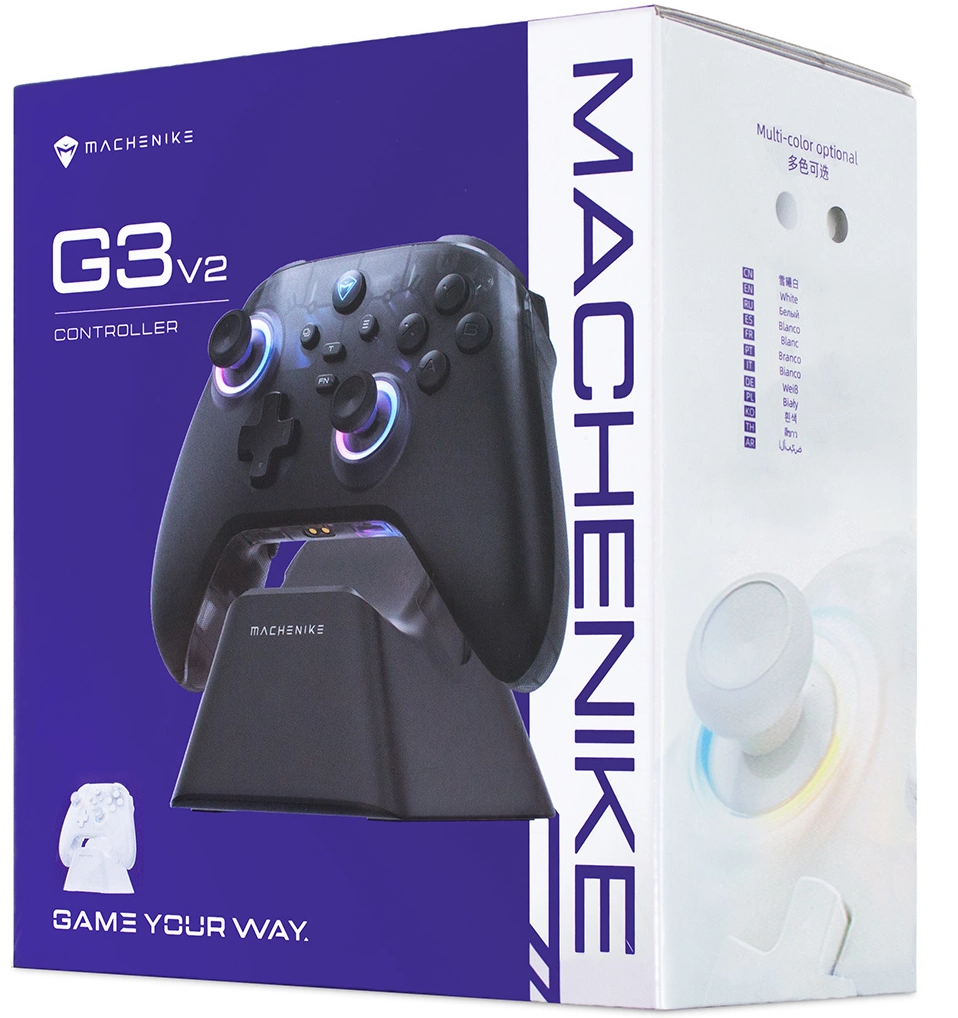 Machenike G3 V2-kontroller med ladestasjon, svart