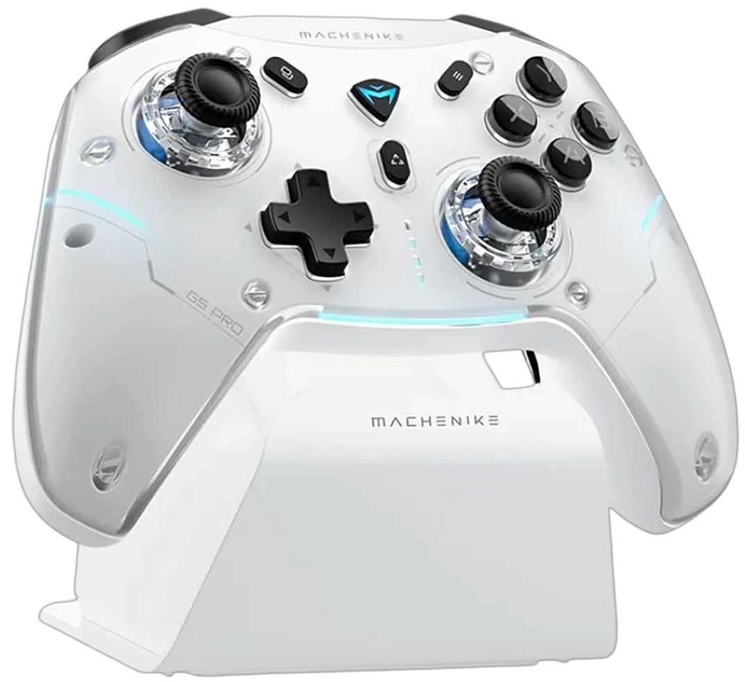 Machenike G5Pro Max-kontroller med ladestasjon, hvit