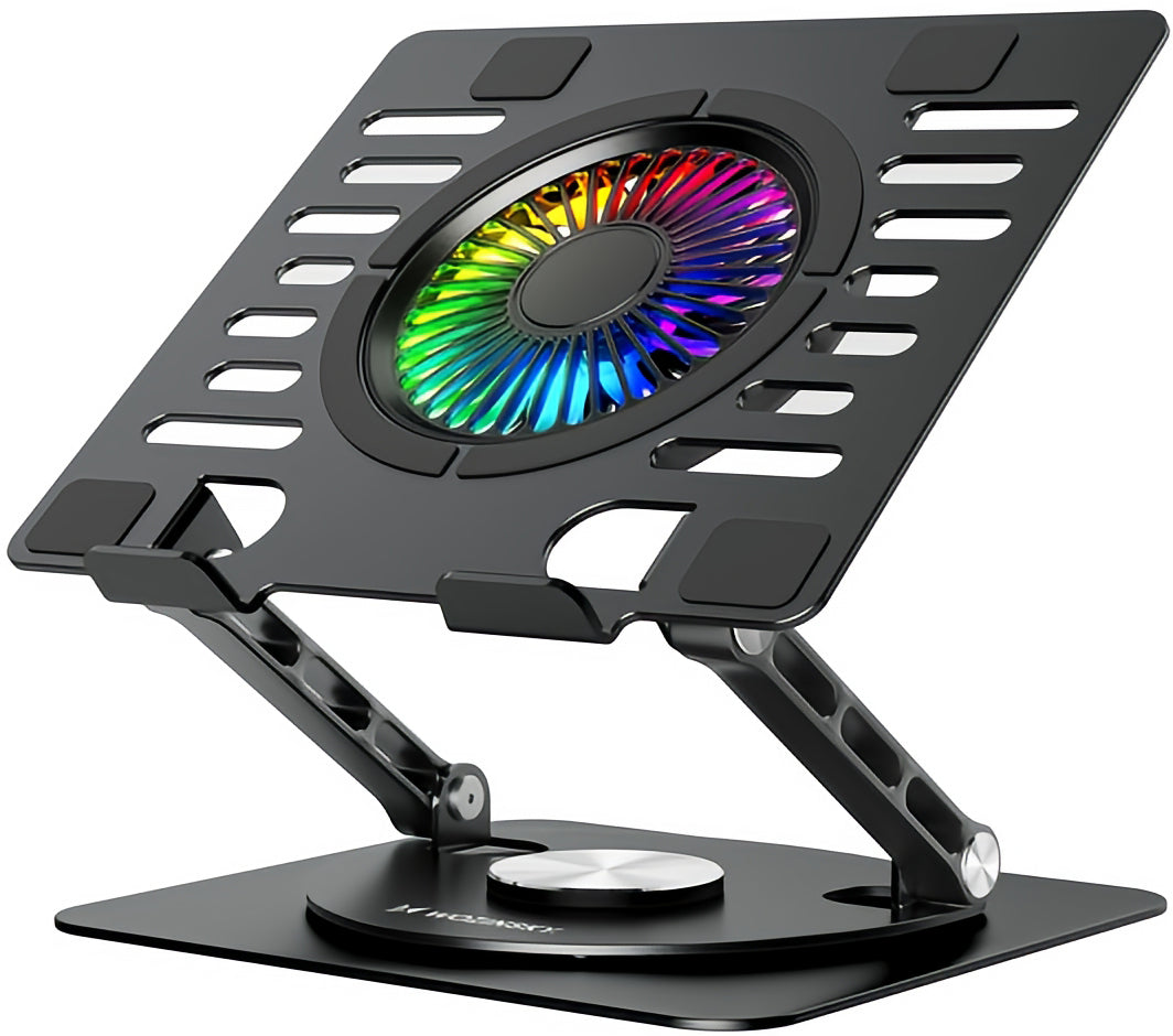 WZK CoolBase kjøleplate for bærbar PC 10–16 tommer, RGB, svart