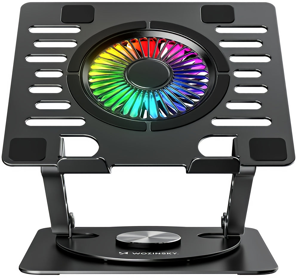 WZK CoolBase kjøleplate for bærbar PC 10–16 tommer, RGB, svart