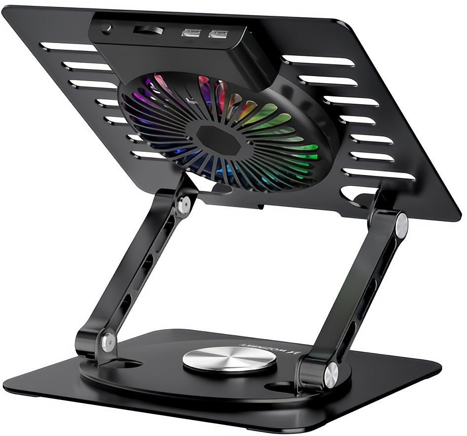 WZK CoolBase kjøleplate for bærbar PC 10–16 tommer, RGB, svart
