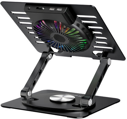 WZK CoolBase kjøleplate for bærbar PC 10–16 tommer, RGB, svart