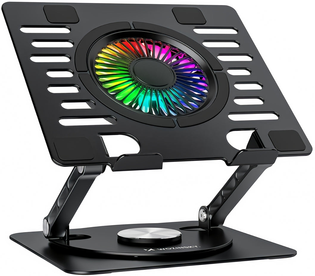 WZK CoolBase kjøleplate for bærbar PC 10–16 tommer, RGB, svart