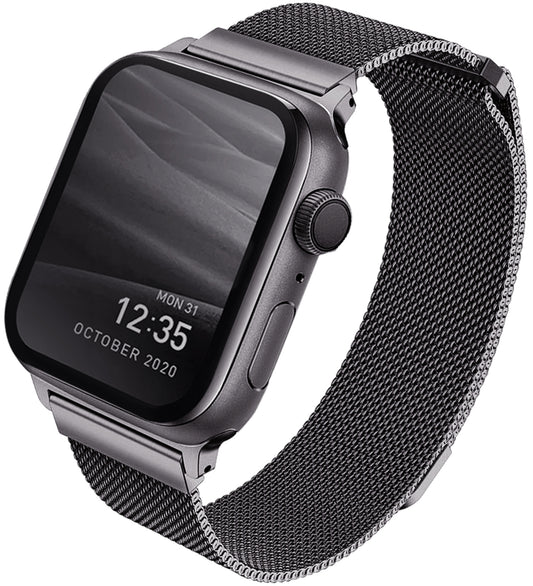 UNIQ Dante rem for Apple Watch 45mm / 44mm / 42mm-serien, grå