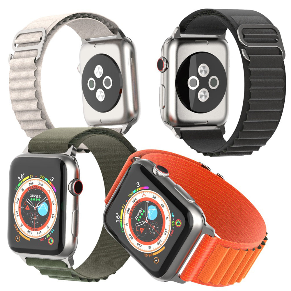 Techsuit W037 dameklokkearmbånd for Apple Watch 42mm / 41mm / 40mm / 38mm Series, Oransje