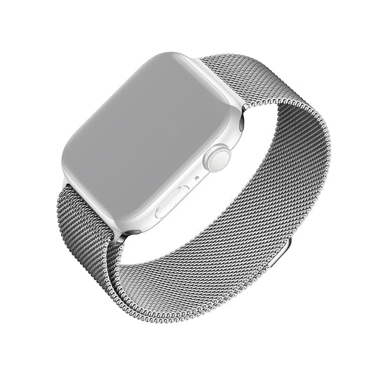Fixed Mesh-reim for Apple Watch 42mm / 41mm / 40mm / 38mm Series, Sølvfarget