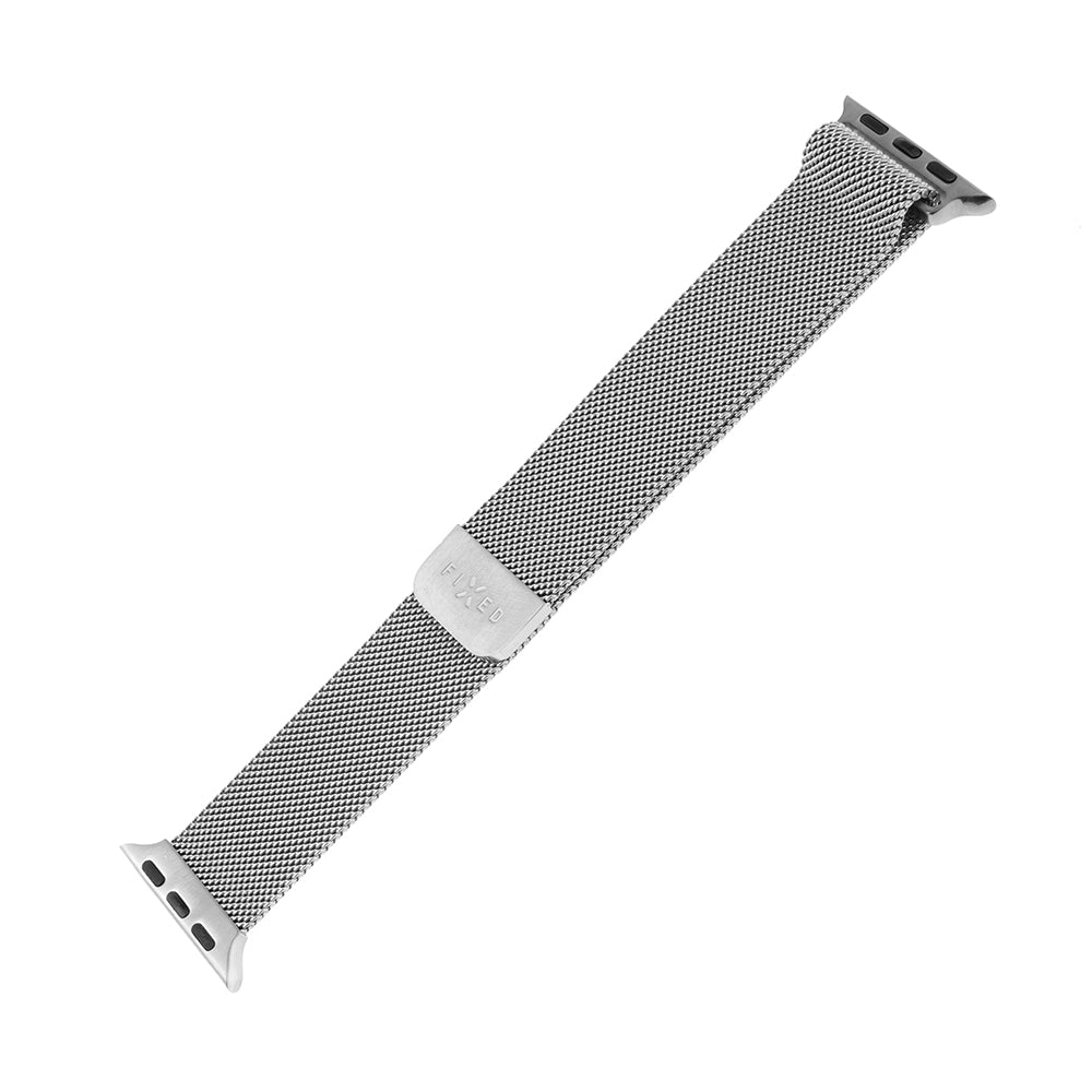 Fixed Mesh reim til Apple Watch 49mm / 46mm / 45mm / 44mm / 42mm serien, Sølvfarget