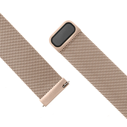 Fixed Mesh-rem for Huawei Watch / Garmin Watch Series, 18mm, Rosa Gull