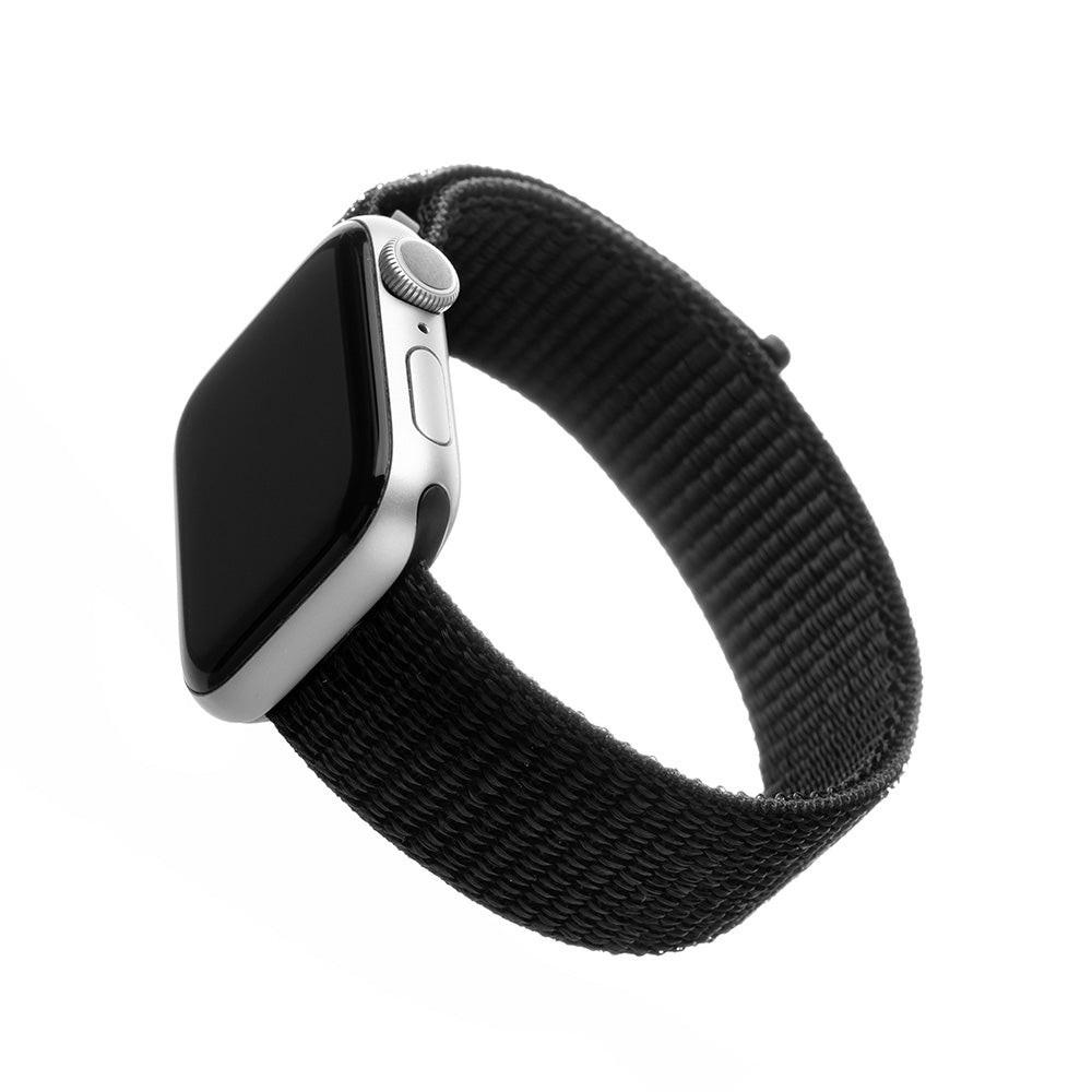 Fixed Nylon-reim for Apple Watch 49mm / 46mm / 45mm / 44mm / 42mm-serien, Svart