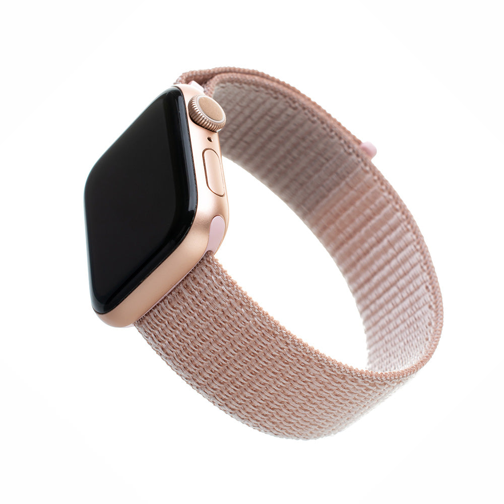 Fixed Nylon-reim for Apple Watch 49mm / 46mm / 45mm / 44mm / 42mm Series, Roségull